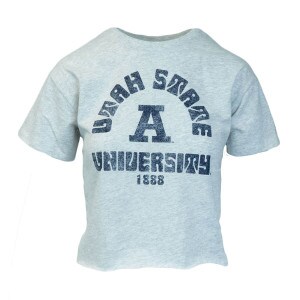 Utah State University Block A 1888 Cropped Women's T-Shirt